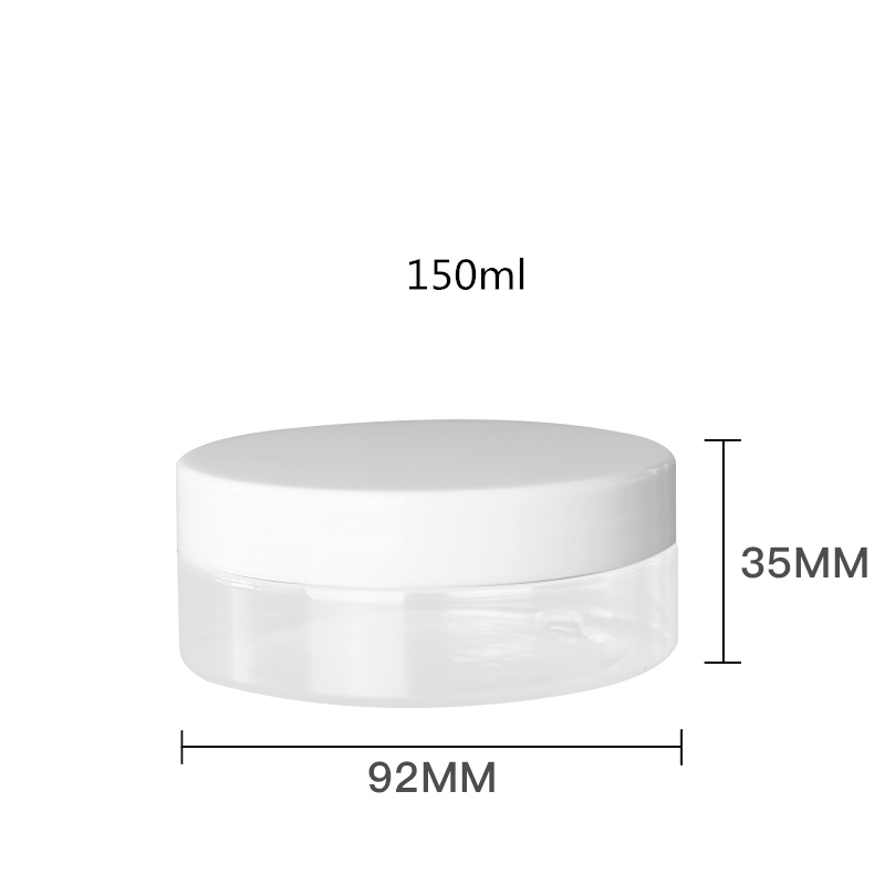 60ml 100ml 120ml 150ml 200ml 250ml empty big wide mouth cream jar 150g 200g 250g PET plastic jar