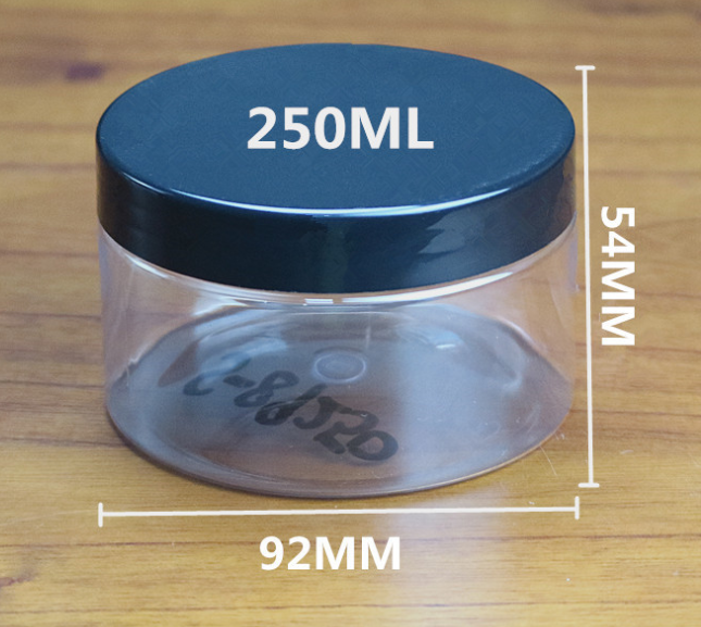 60ml 100ml 120ml 150ml 200ml 250ml empty big wide mouth cream jar 150g 200g 250g PET plastic jar
