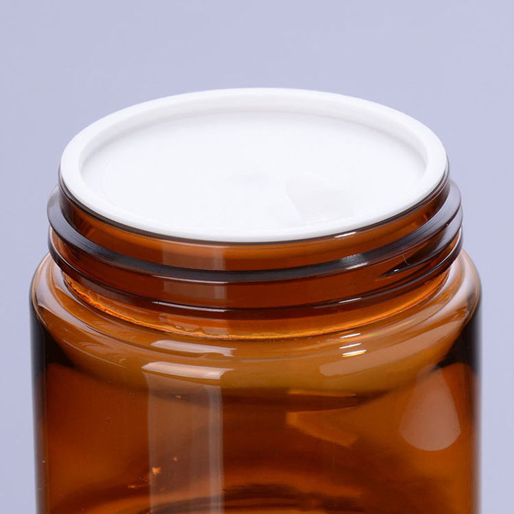 60ml 100ml 120ml Amber Pet Custom Small Empty Cream Container Plastic Cosmetic Jar for Cream Cosmetic Container and Packaging