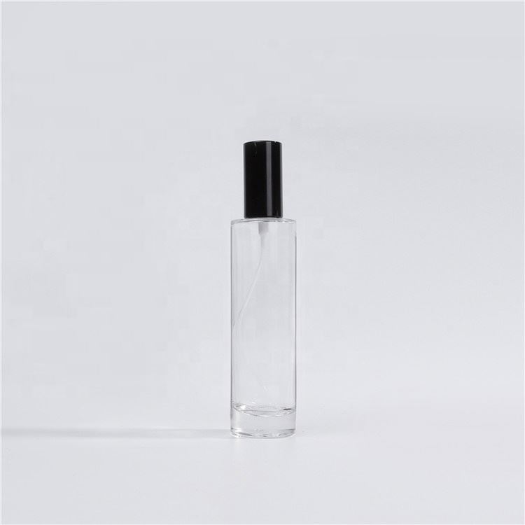 60ml 100ml 120ml Round Cylinder Glass Lotion Bottle Empty Perfume Glass Bottle For cosmetics