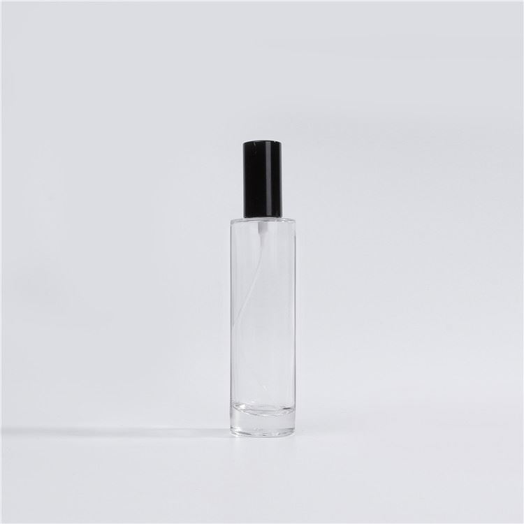 60ml 100ml 120ml Round Cylinder Glass Lotion Bottle Empty Perfume Glass Bottle For cosmetics