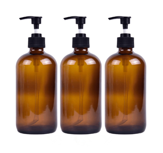 60ml 100ml 120ml amber boston round glass bottle