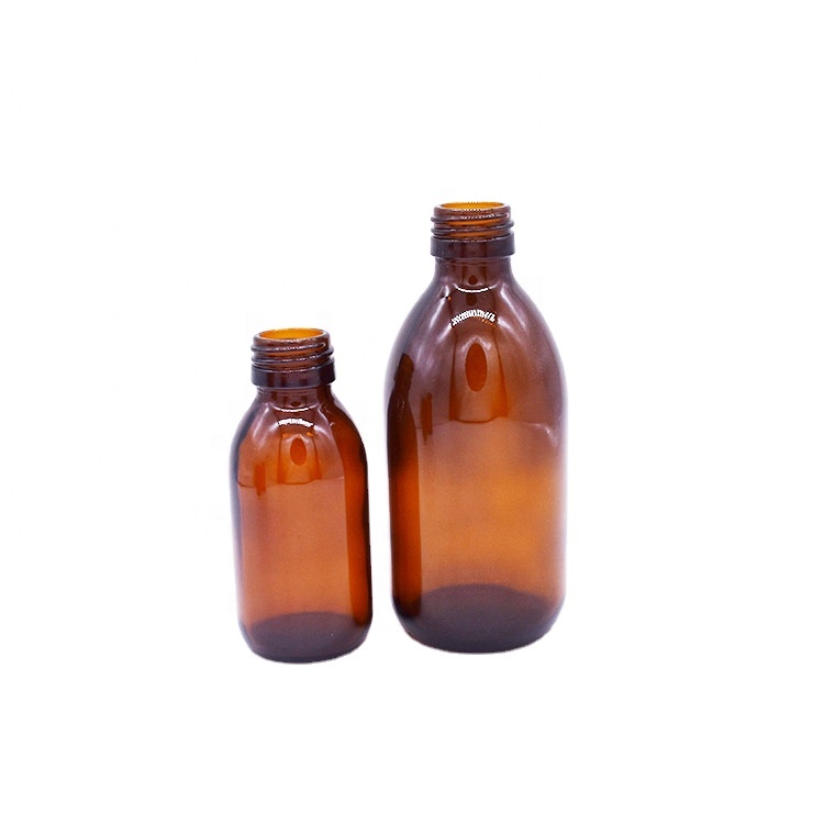 60ml 100ml 125ml Amber Oral Liquid Syrup Glass Bottle