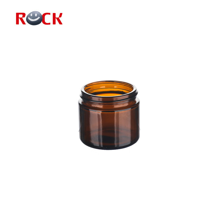 60ml 100ml 200ml 500ml recycled amber cream glass jars