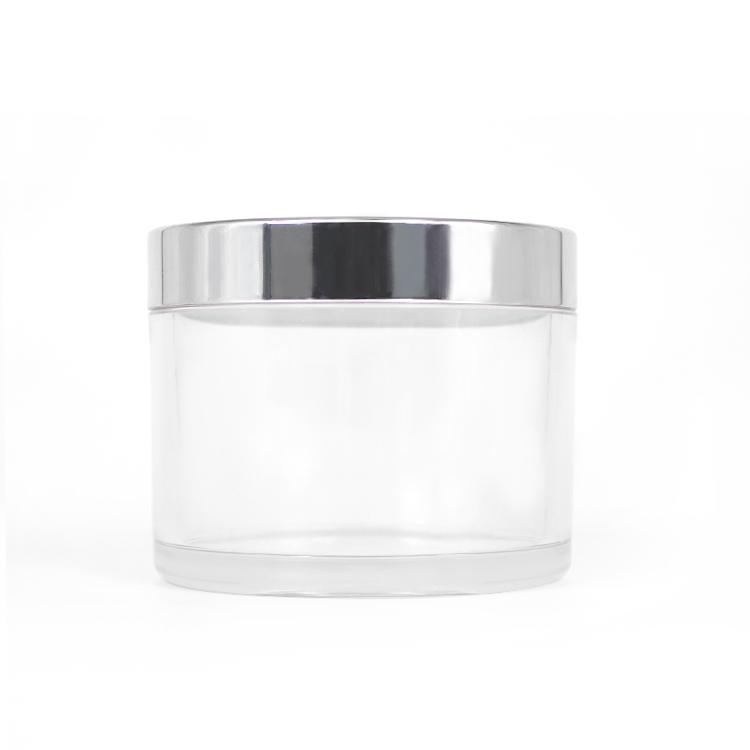 60ml 120ml 240ml custom plastic petg face cream jar cosmetic packaging canning jar with aluminum lid