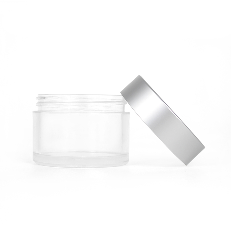60ml 120ml 240ml custom plastic petg face cream jar cosmetic packaging canning jar with aluminum lid