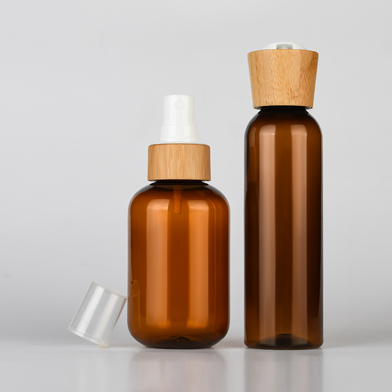 60ml 120ml 250ml 500ml amber frosted plastic lotion bottle cream jar