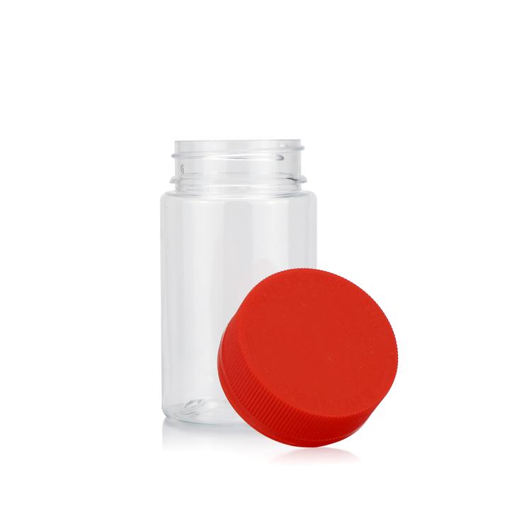 60ml 120ml Smell proof plastic weed container medical jar child resistant anti-theft cap