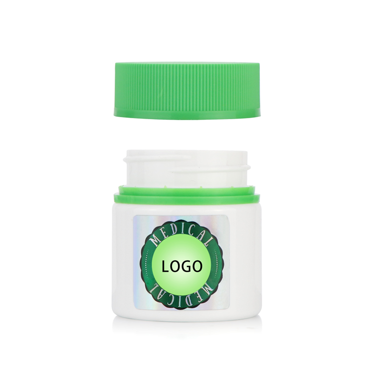 60ml 120ml Smell proof plastic weed container medical jar child resistant anti-theft cap