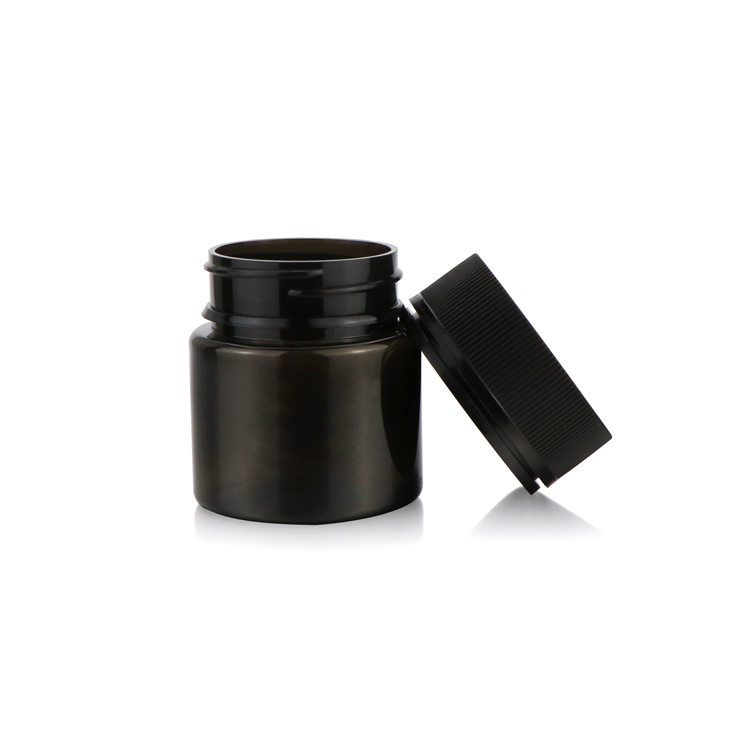 60ml 120ml Smell proof plastic weed container medical jar child resistant anti-theft cap