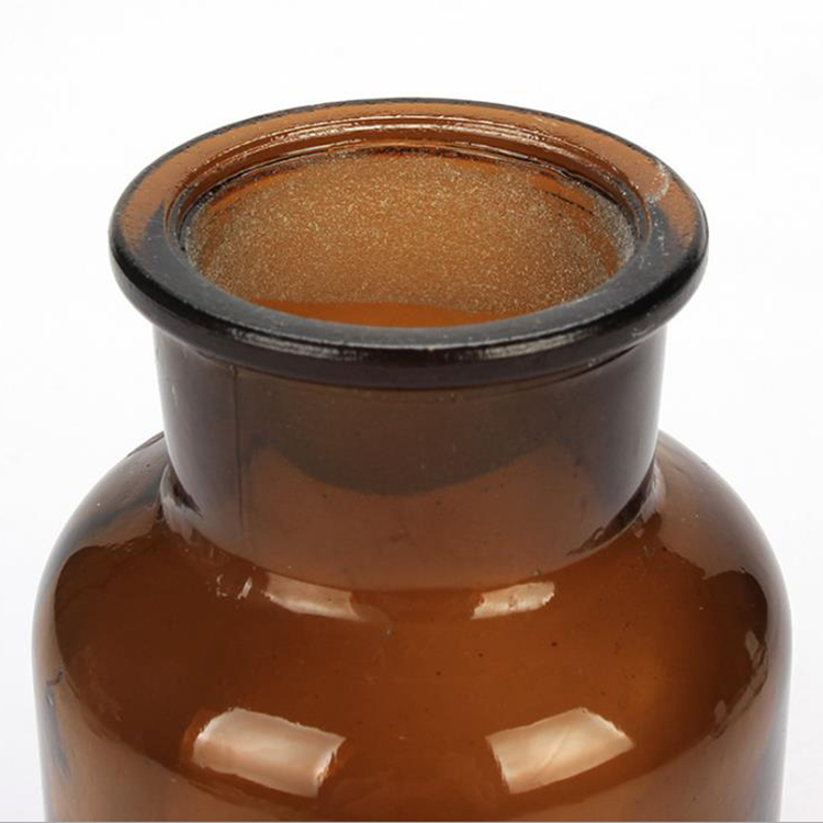 60ml 125ml 250ml 500ml 1000ml amber glass pill apothecary reagent bottle