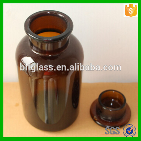 60ml 125ml 250ml 500ml 1000ml amber reagent glass jar apothecary jar