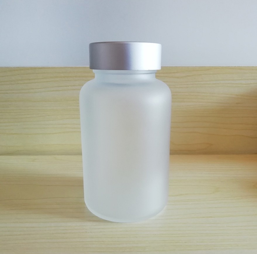 60ml 2 oz,120ml 4 oz clear frost glass bottle for capsule pill