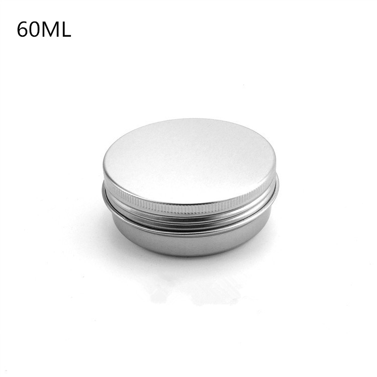 60ml 2OZ aluminum tin cans aluminum jar, 60g candle jar with thread screw top cap