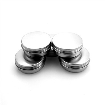 60ml 2OZ aluminum tin cans aluminum jar, 60g candle jar with thread screw top cap