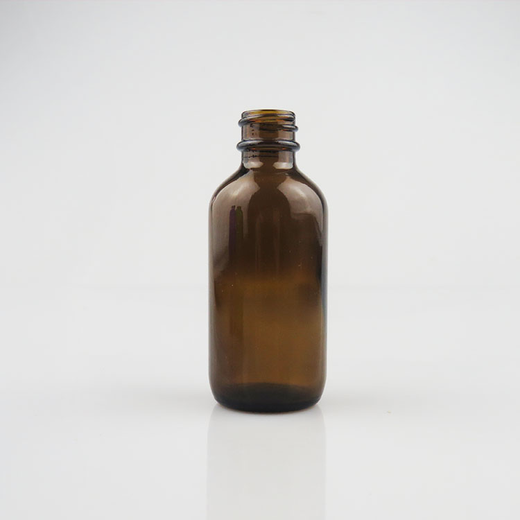 60ml 2oz boston round amber eliquid glass dropper bottle childproof cap