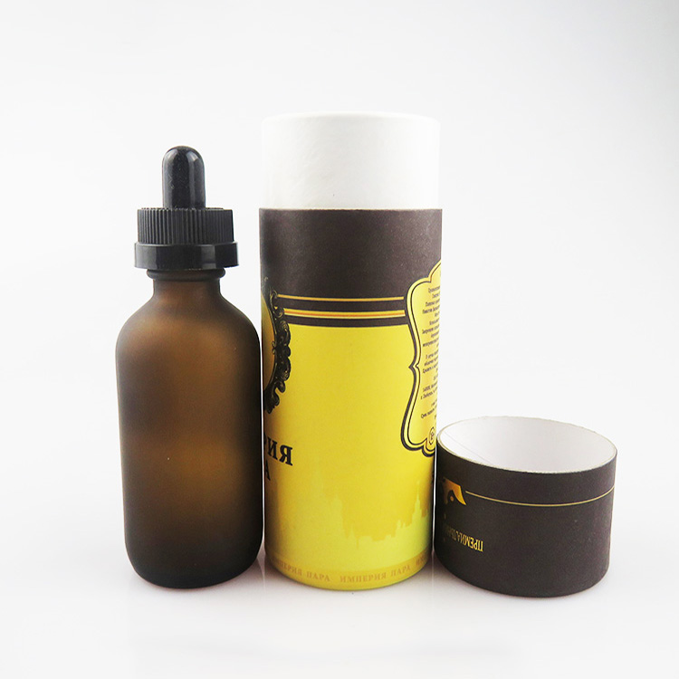 60ml 2oz boston round frosted amber glass dropper bottle childproof cap for ejuice essential oil