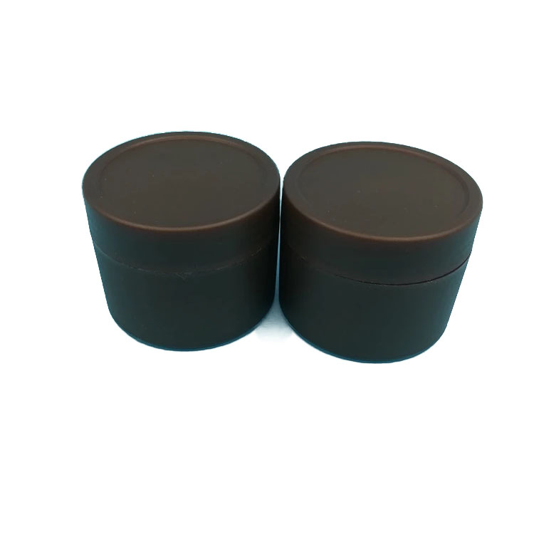 60ml 2oz empty frosted brown amber color double wall plastic cream jar