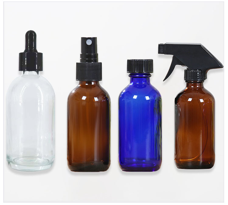 60ml 2oz glass boston round bottles