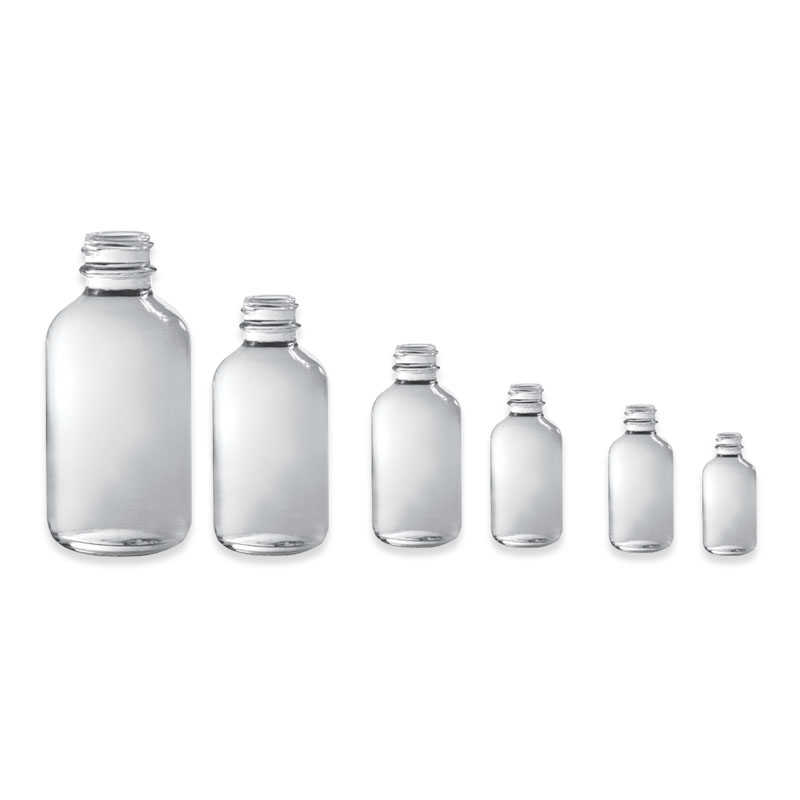 60ml 2oz glass boston round bottles