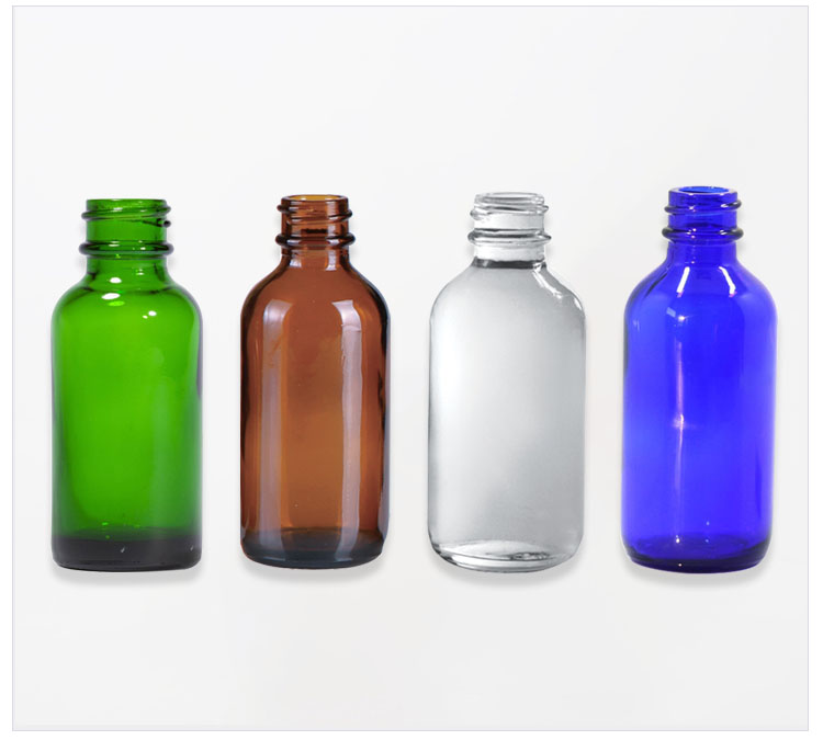 60ml 2oz glass boston round bottles