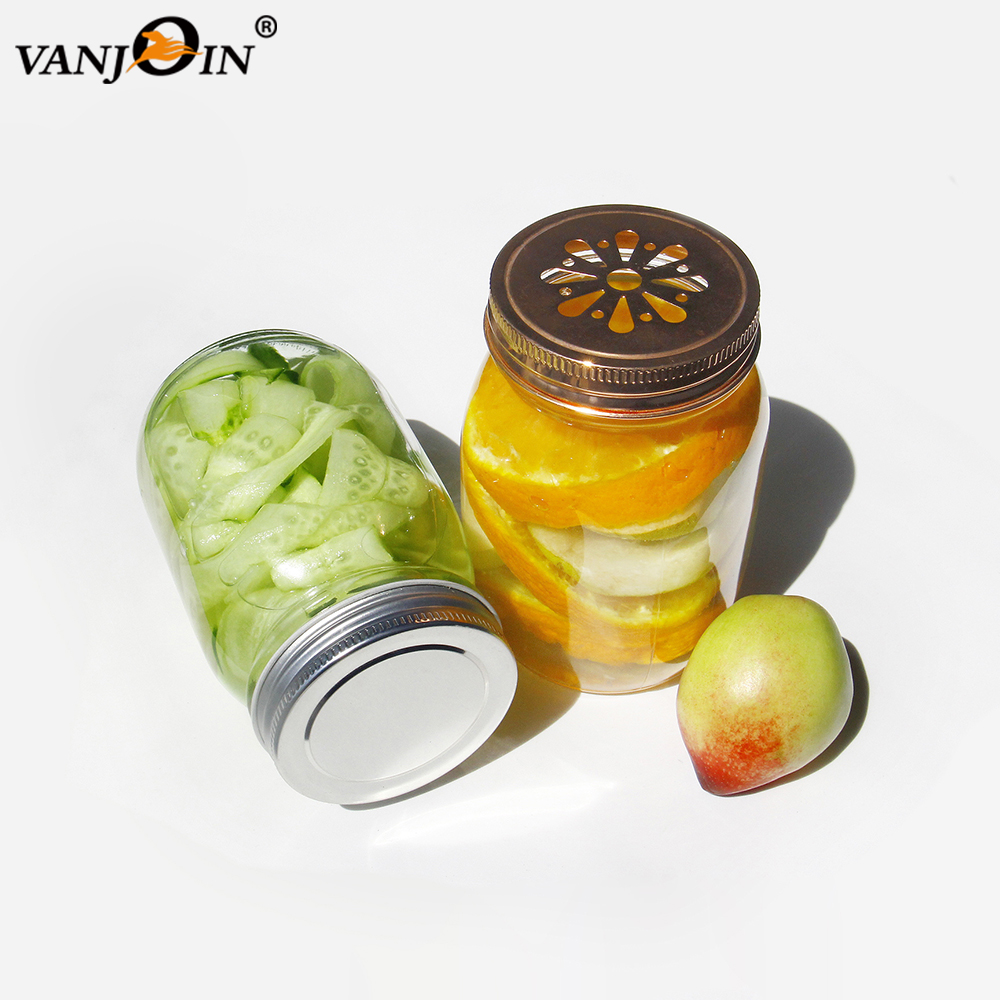 60ml 360ml 500ml Clear Round Eco Friendly Food Mason Jars Food Storage Container