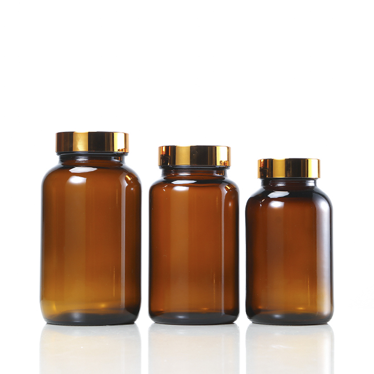 60ml 75ml 100ml 120ml 150ml 200ml 250ml 300ml 400ml 500ml brown ointment glass bottle capsule pill powder bottle