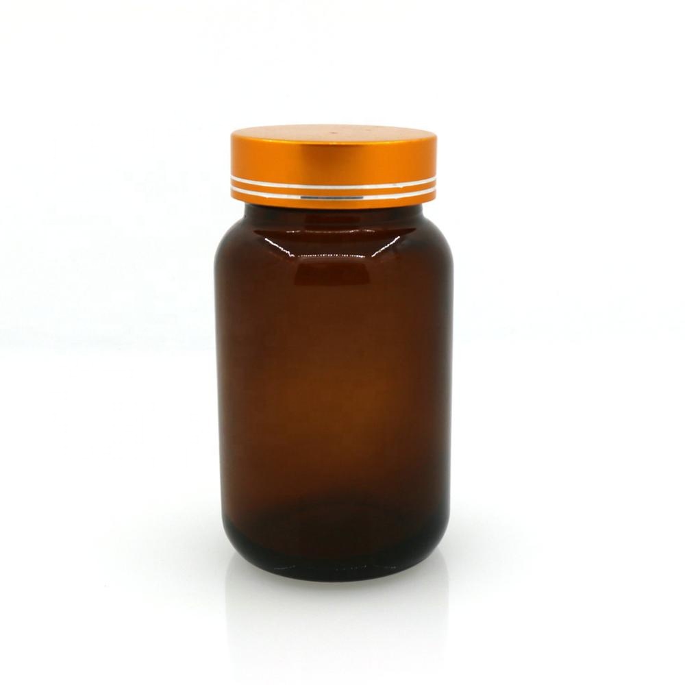 60ml 75ml 100ml 120ml 150ml health care pharma glass medicine vitamin pill wide mouth capsule glass bottles