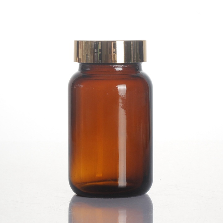 60ml 75ml 120ml 150ml 200ml 250ml amber brown GPI 40033 40038 wide mouth glass bottle for tablet