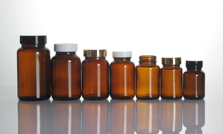 60ml 75ml 120ml 150ml 200ml 250ml amber brown GPI 40033 40038 wide mouth glass bottle for tablet