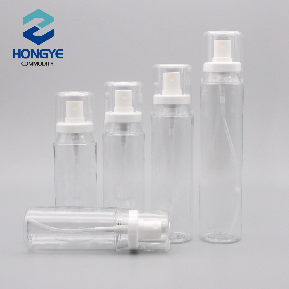 60ml/80ml/100ml/120ml/150ml Empty Cosmetic Containers Buckle Bottle Transparent/White 2 OZ Plastic Spray Bottles