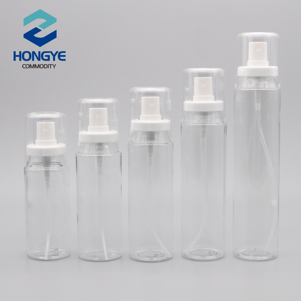 60ml/80ml/100ml/120ml/150ml Empty Cosmetic Containers Buckle Bottle Transparent/White 2 OZ Plastic Spray Bottles