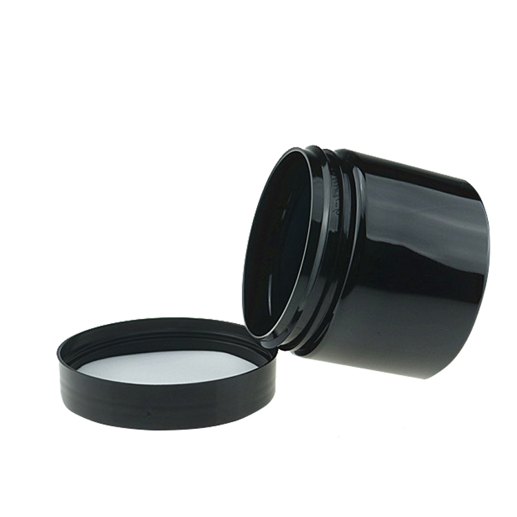 60ml 80ml100ml 150ml black cans packaging body butter containers lotion pet jars cream cosmetic jars envases 50 ml plastic jar