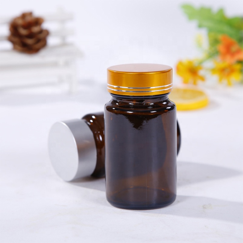 60ml Capsule Food Supplement Drug Vitamins Pill Use Bottle Glass Bottle Wholesale