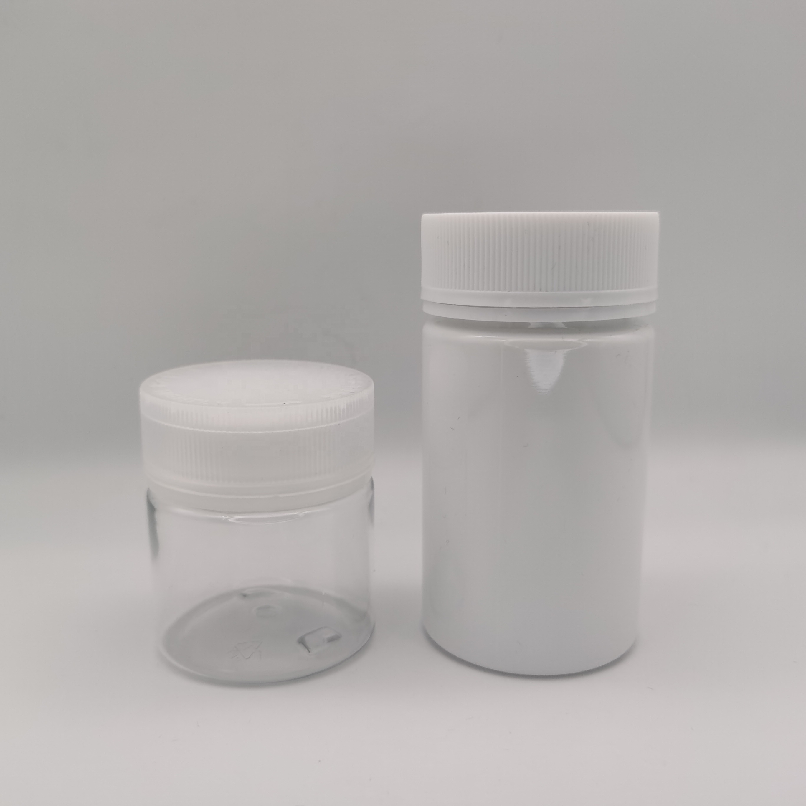 60ml Food Container PET Sraight Tablet Food Bottle with Temper Evident and Childproof Cap