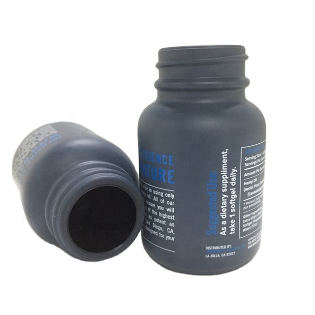 60ml OEM frosted color wide mouth vitamin glass bottles for pill tablet glass medicine bottle