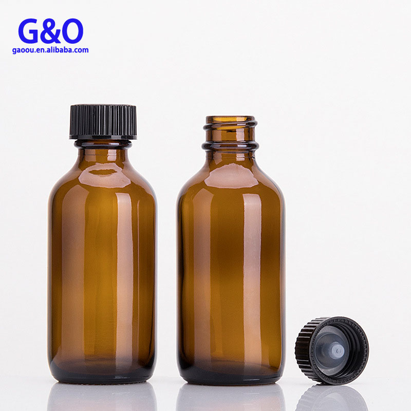 60ml amber boston round glass dropper bottle 20mm neck eliquids ejuice glass bottle with childproof cap and glass pipette