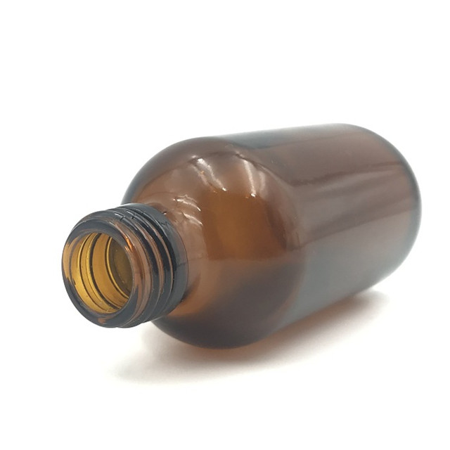 60ml amber glass bottle for boston round glass bottle