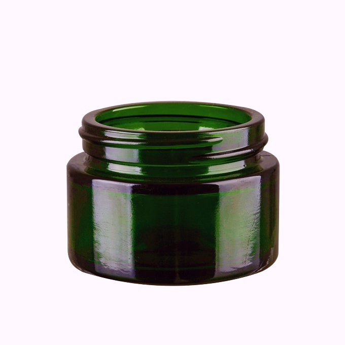 60ml black glass jar can match with caps