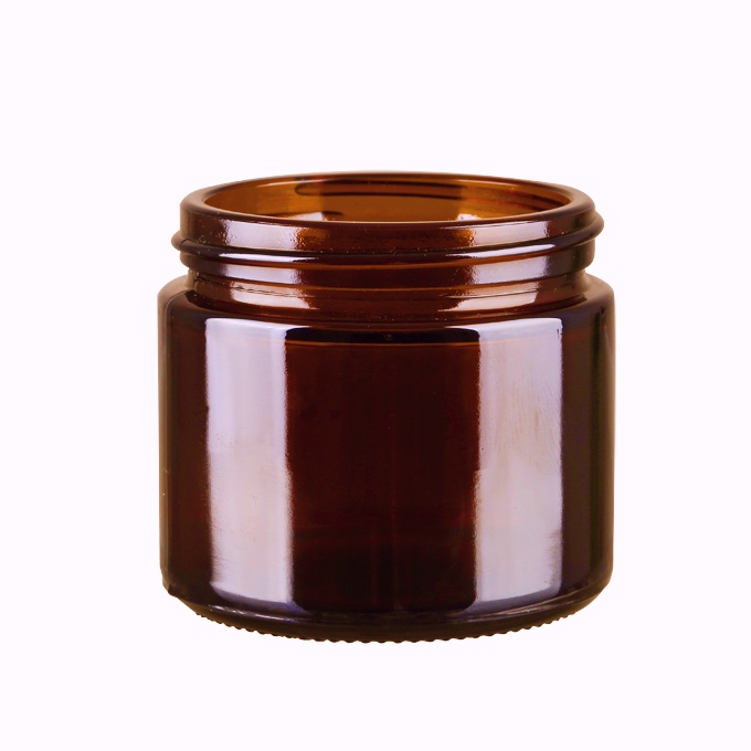 60ml black glass jar can match with caps