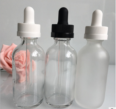 60ml clear glass dropper bottles 20/410 transparent 2oz 60ml glass e liquid bottles 60ml white dropper bottle