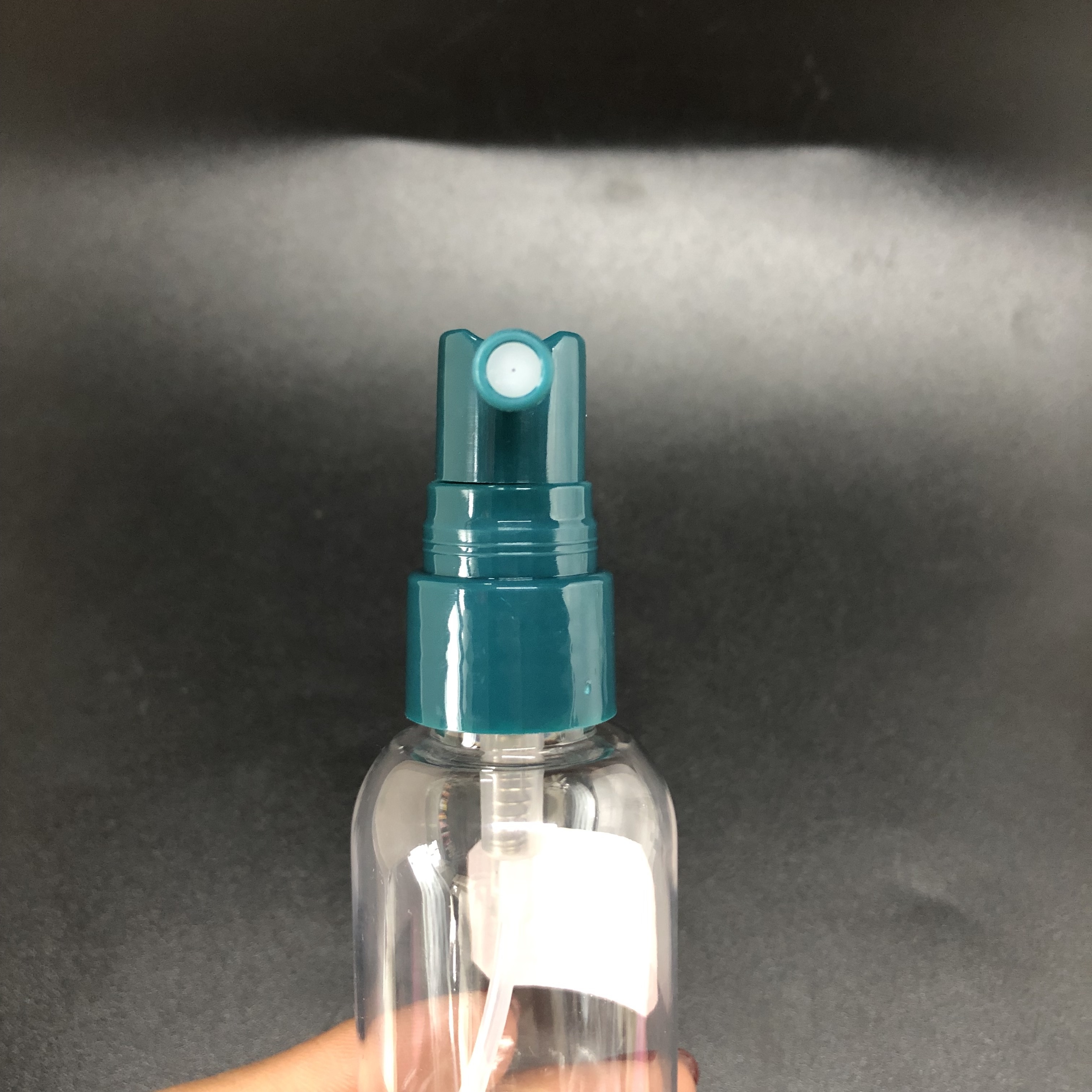 60ml clear plastic bottle with sprayer pump