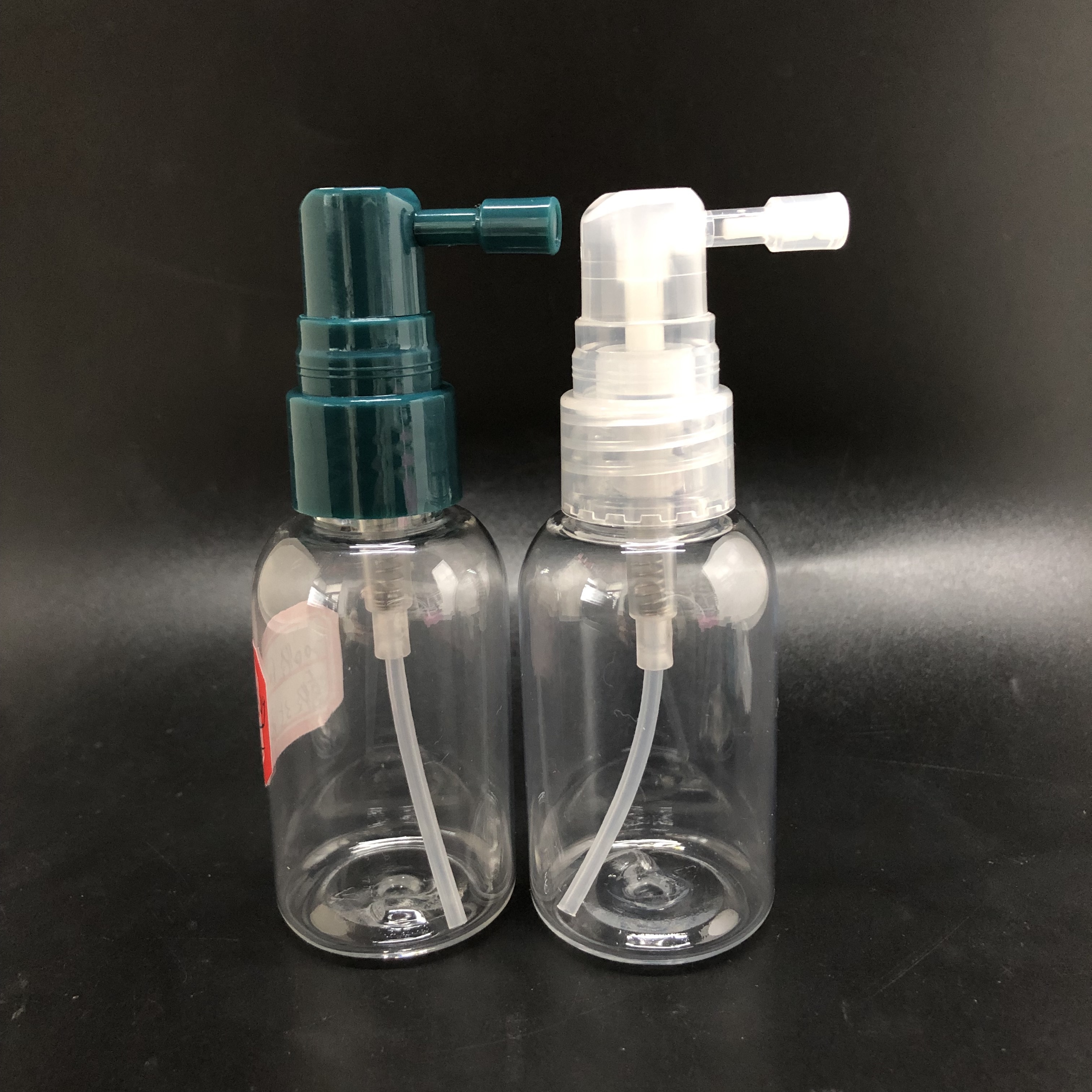 60ml clear plastic bottle with sprayer pump