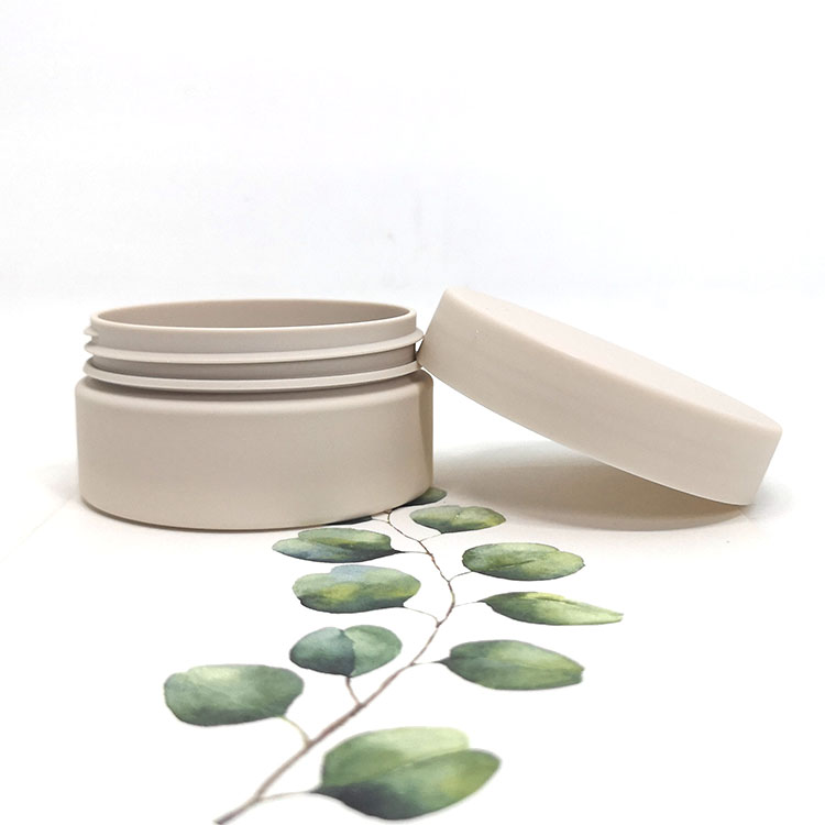 60ml custom wide mouth cream cosmetic loose powder PET plastic jar with lids