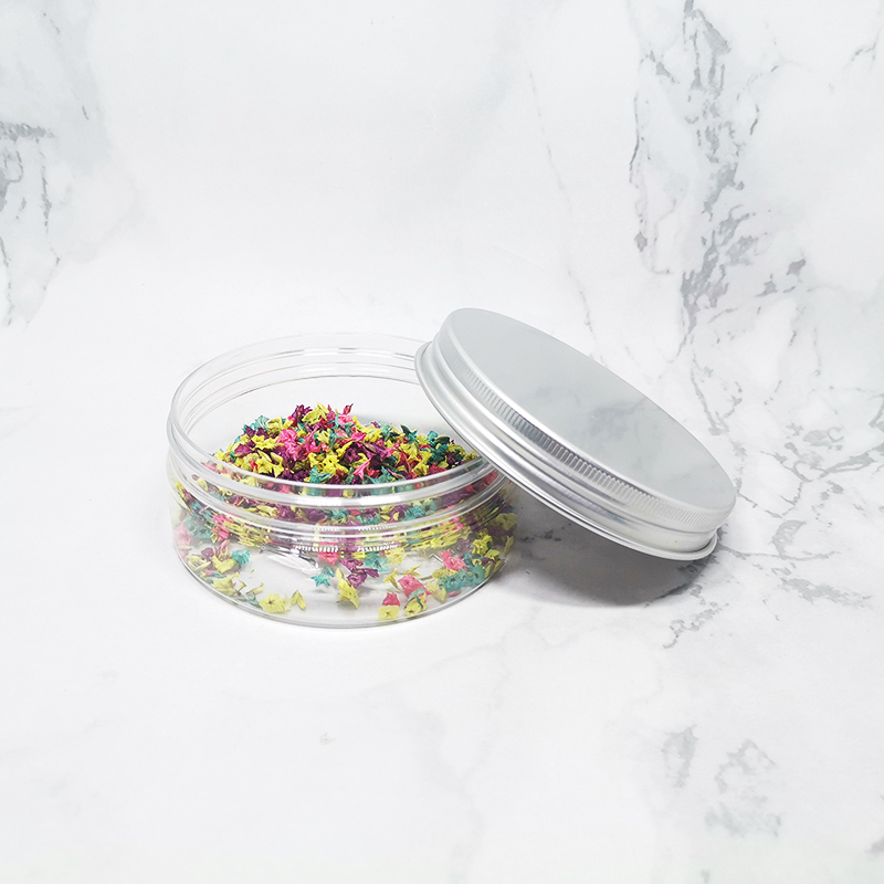 60ml custom wide mouth cream cosmetic loose powder PET plastic jar with lids