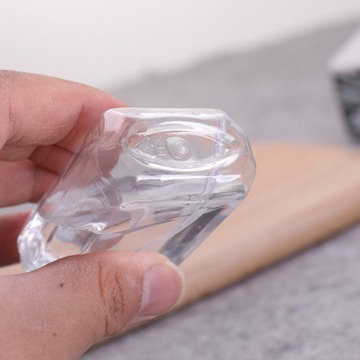 60ml empty PET Hexagon shape hand saniziter hand washing bottles with flip top cap