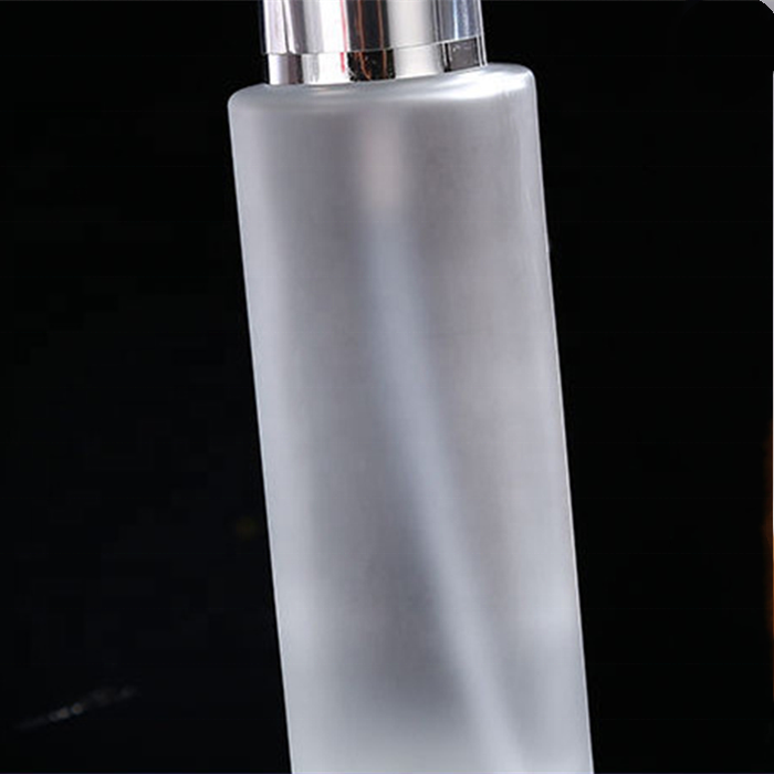 60ml frosted spray perfume glass bottle with silver gold caps for travelling or hand disinfection