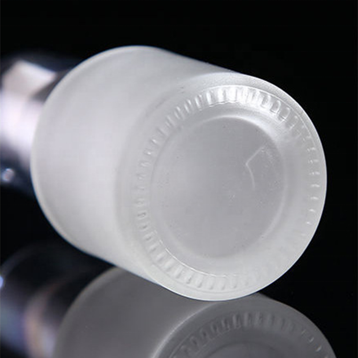 60ml frosted spray perfume glass bottle with silver gold caps for travelling or hand disinfection