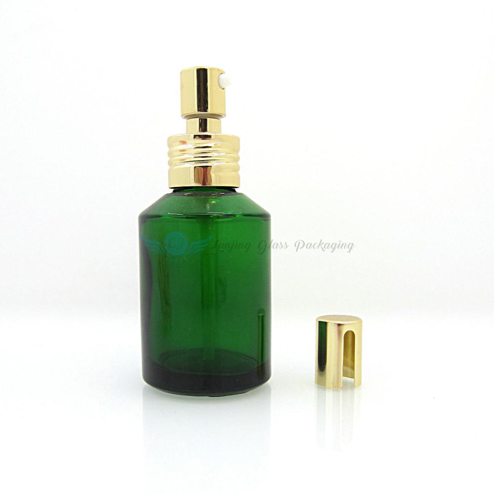 60ml glass Lotion Bottle Clear Body with Spray Pump Latex Luxury Cosmetic Lotion Bottle