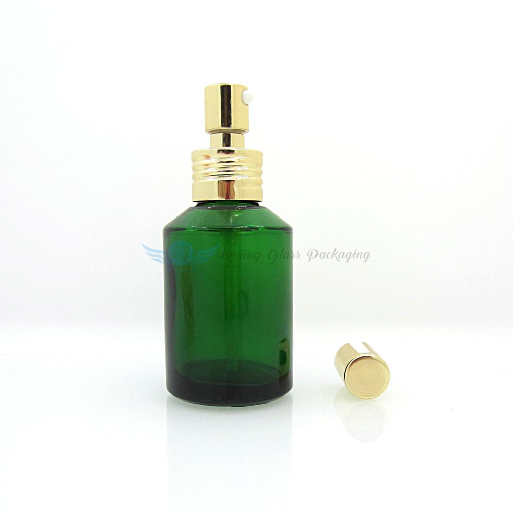 60ml glass Lotion Bottle Clear Body with Spray Pump Latex Luxury Cosmetic Lotion Bottle
